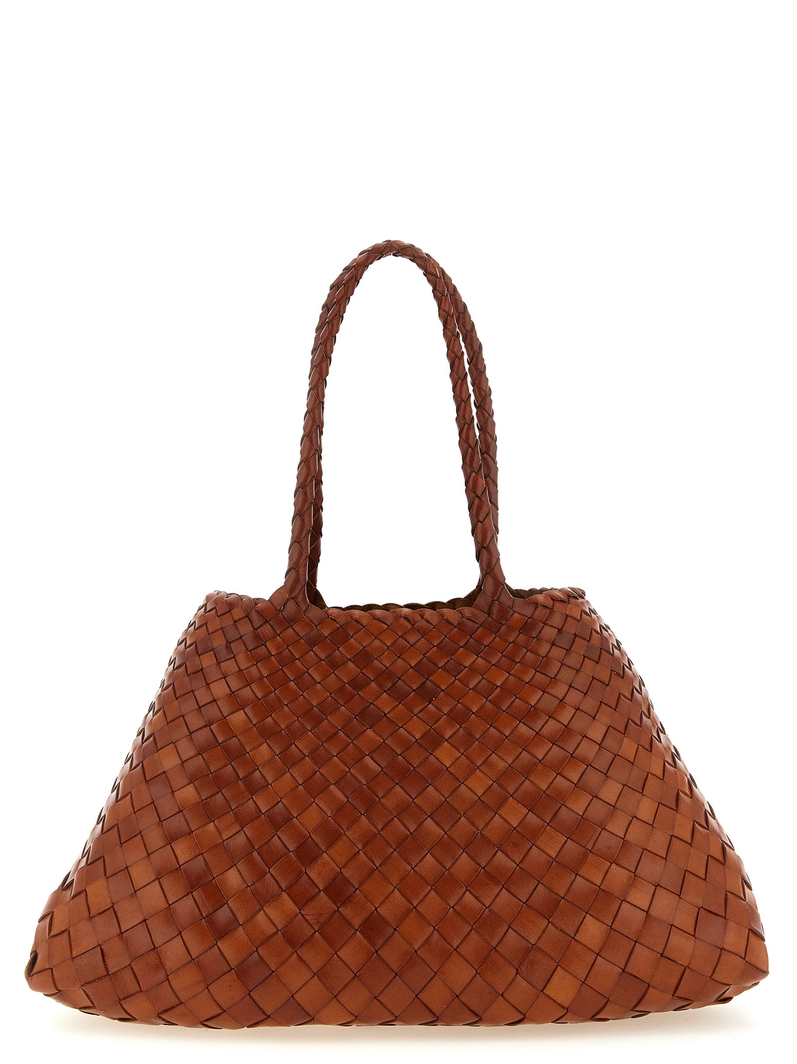 Dragon Diffusion Brown Santa Croce Shoulder Bag