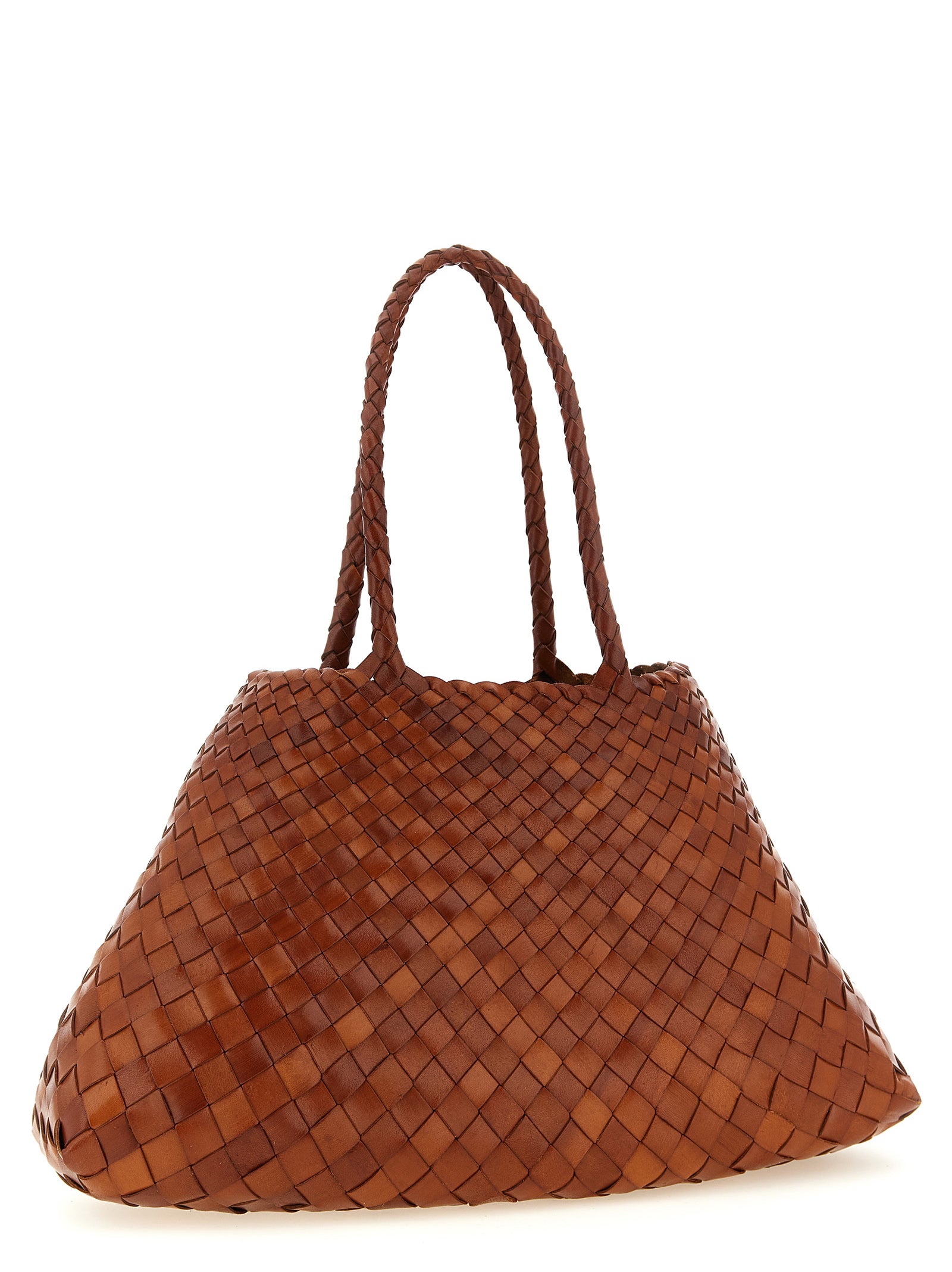Dragon Diffusion Brown Santa Croce Shoulder Bag