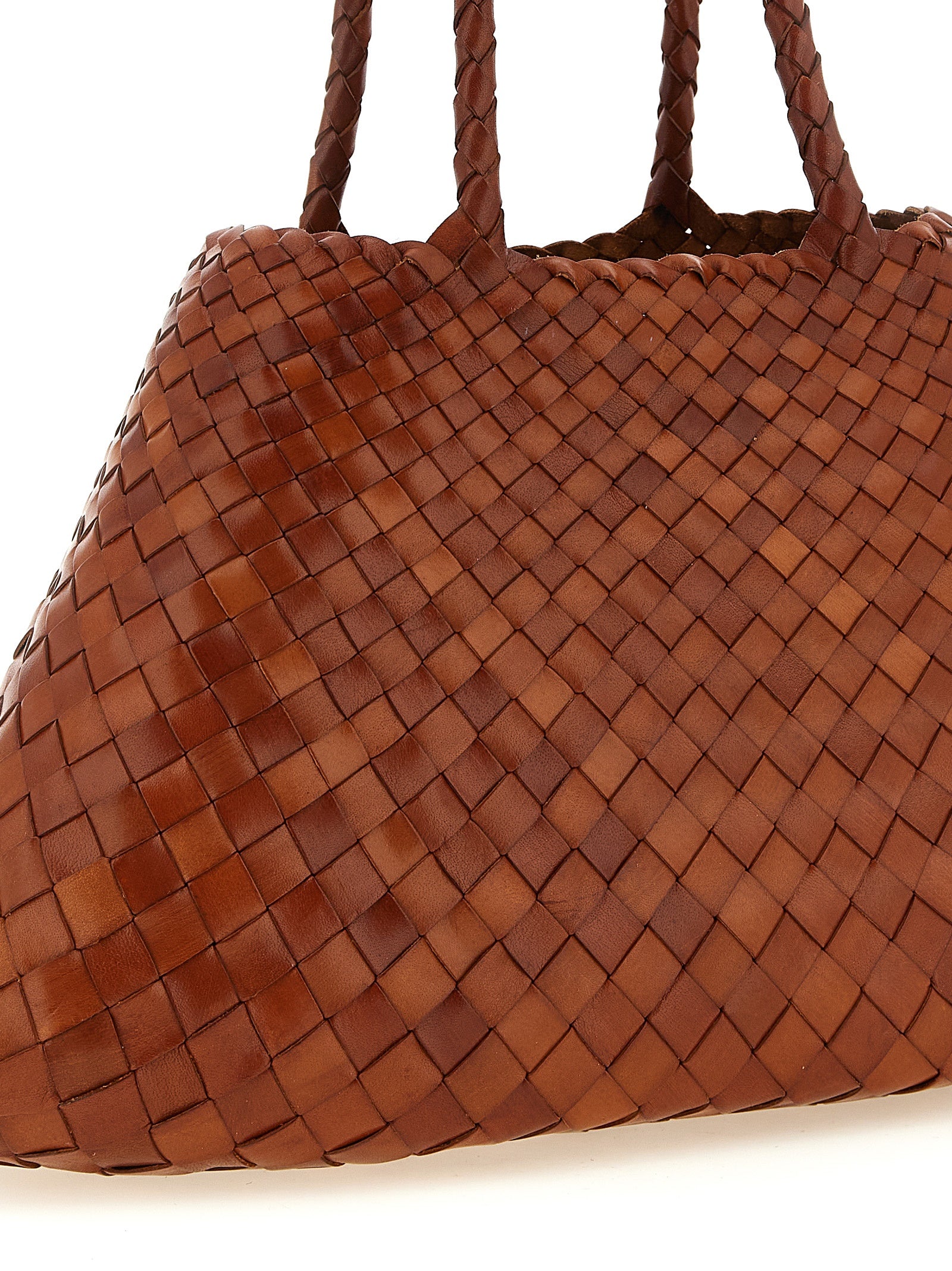 Dragon Diffusion Brown Santa Croce Shoulder Bag