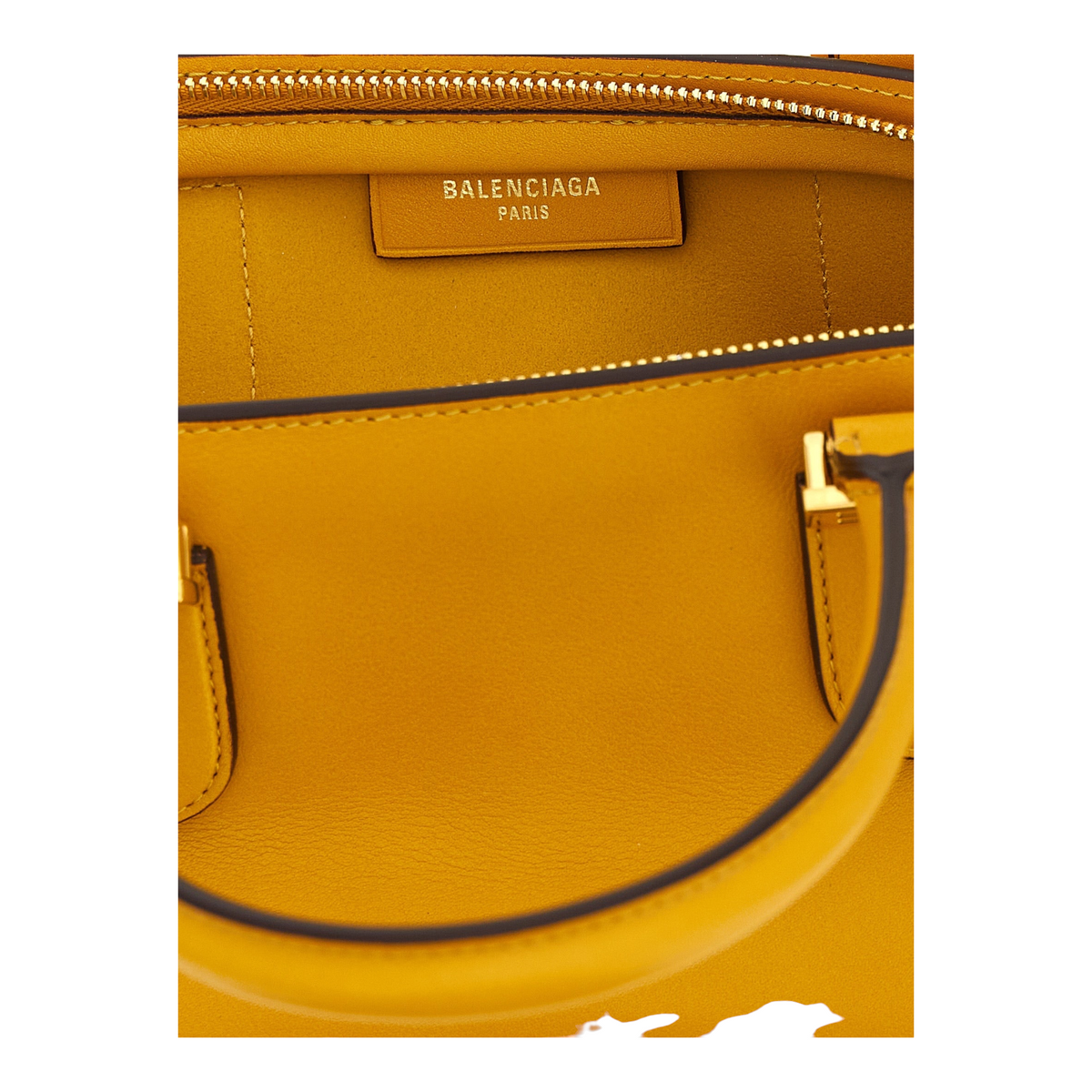 Balenciaga Mini Bolso de Mano Amarillo Piel