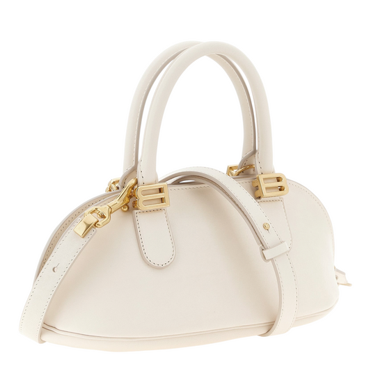 Balenciaga Bowling Bolero Handbag White