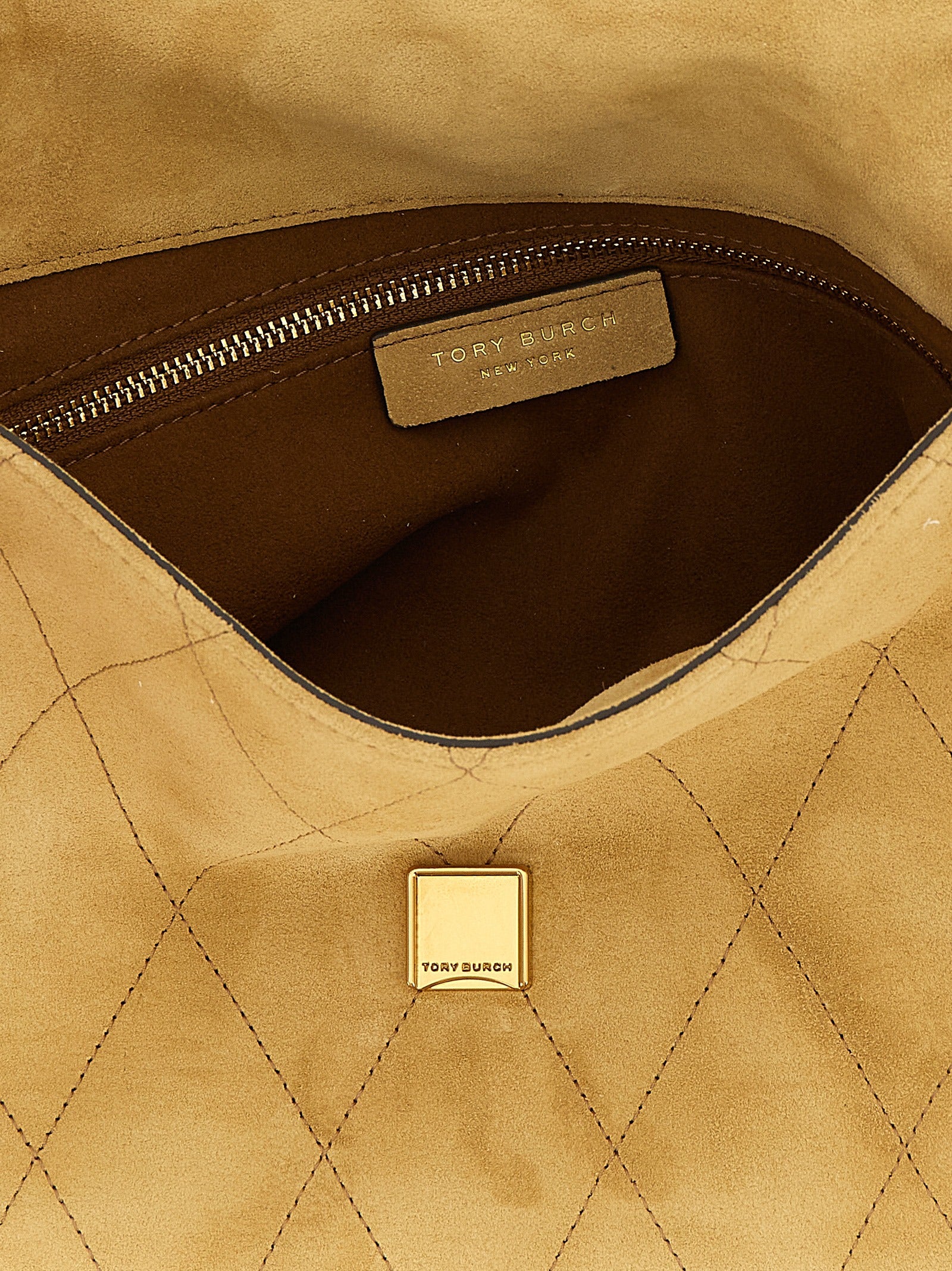 Tory Burch Beige Charlie Shoulder Bag