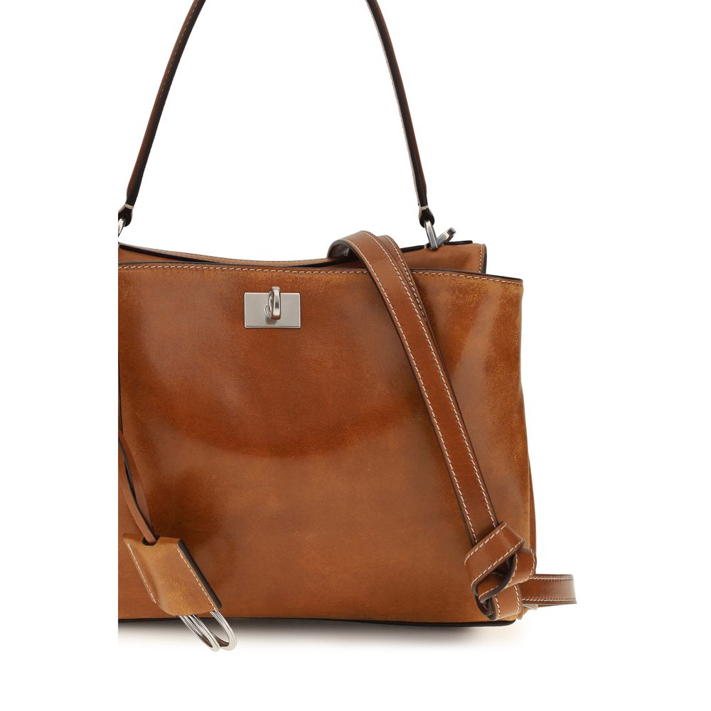 Balenciaga Brown Small Rodeo Handbag