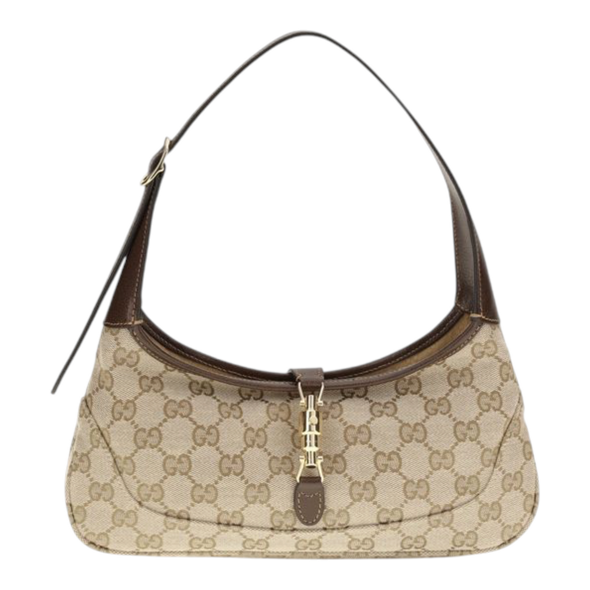 Gucci Jackie Slim Shoulder Bag Beige