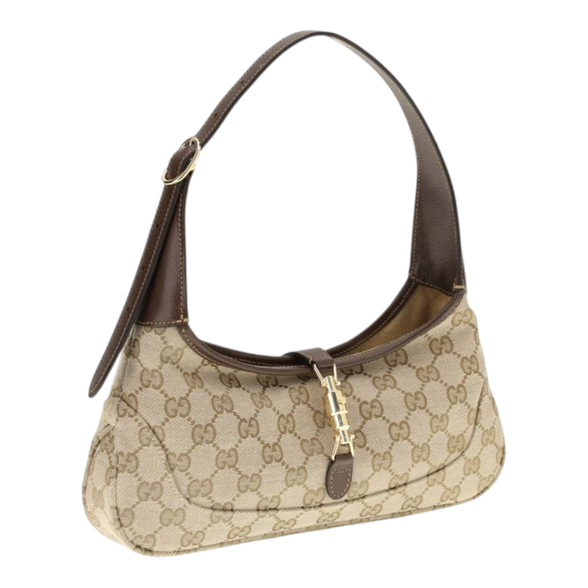 Gucci Jackie Slim Shoulder Bag Beige