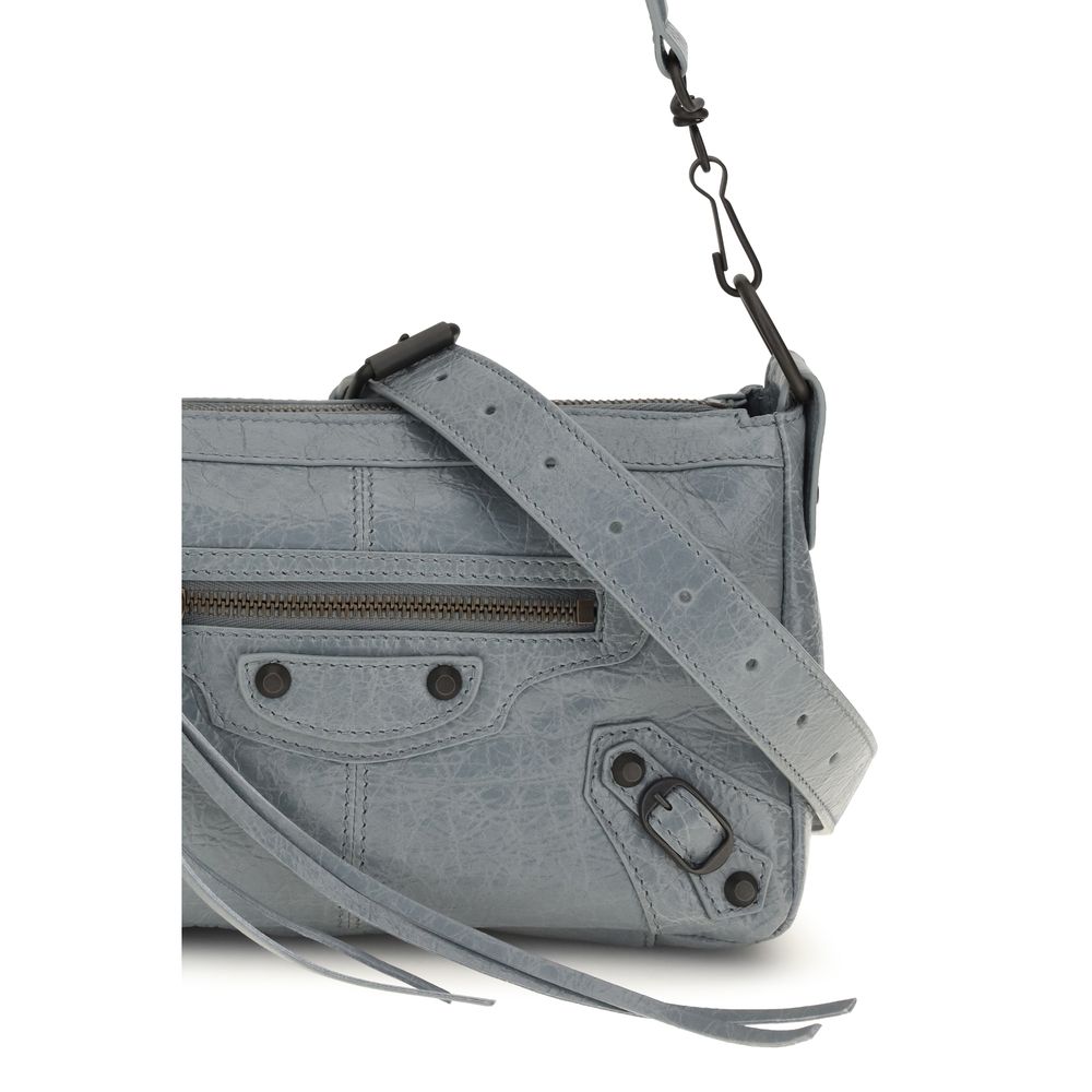 Balenciaga Gray Le City Moto Handbag