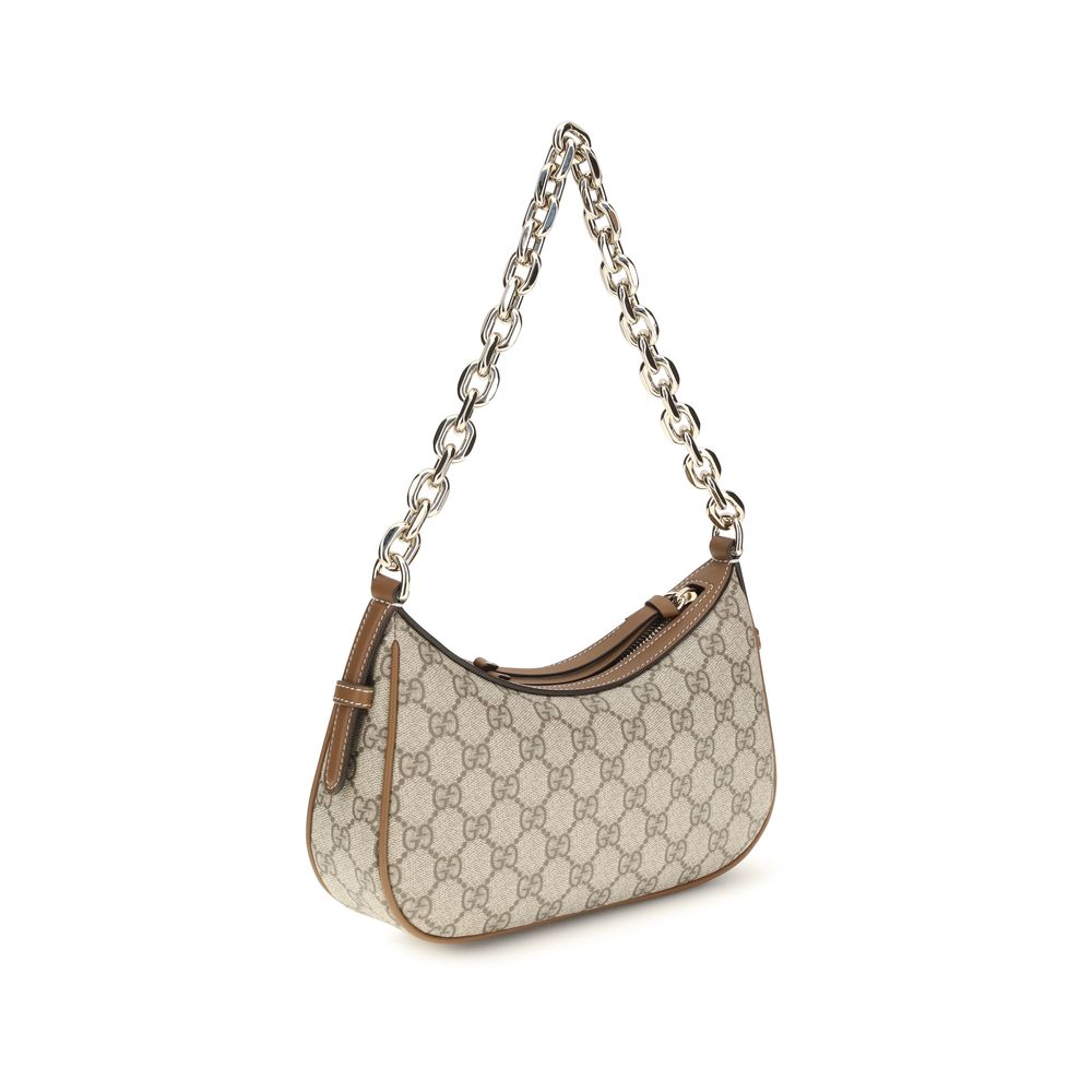 Gucci Beige  Small GG Emblem Shoulder Bag