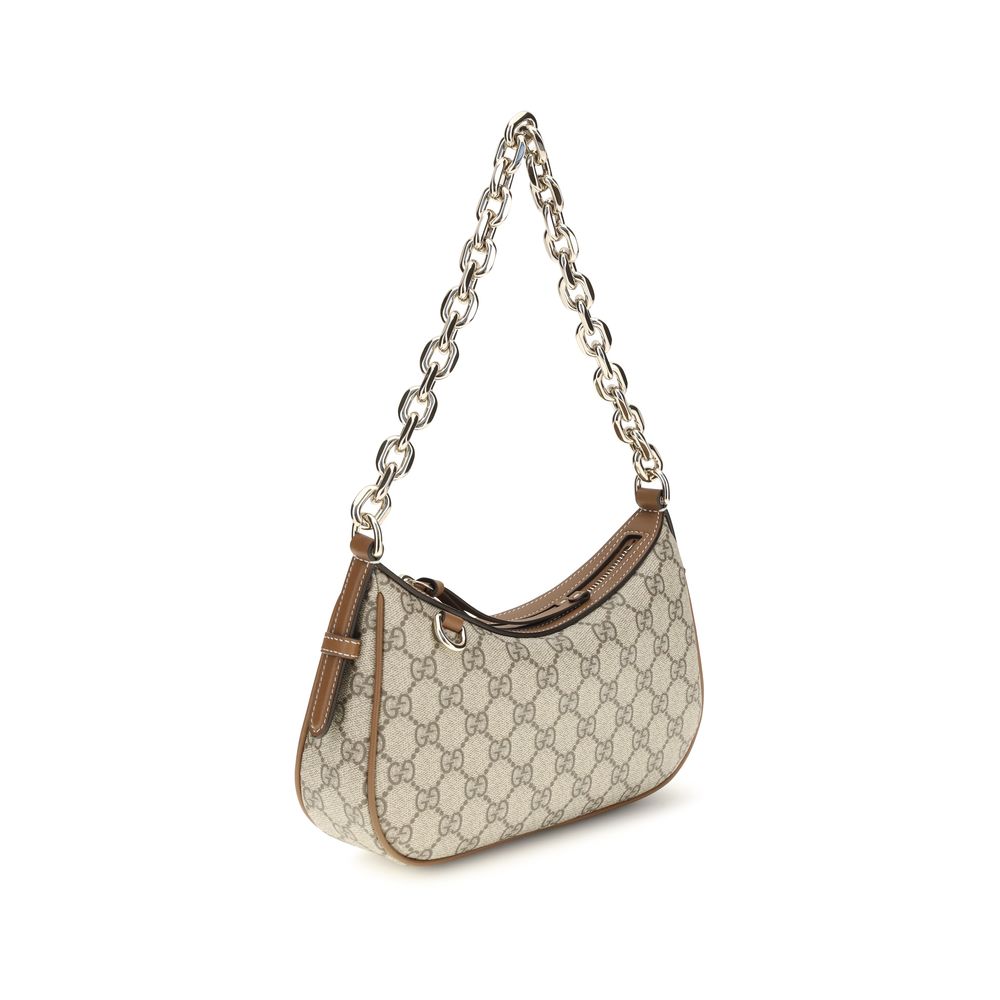 Gucci Beige  Small GG Emblem Shoulder Bag