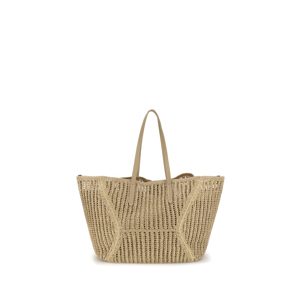 Brunello Cucinelli  BC Duo  Raffia Handbag