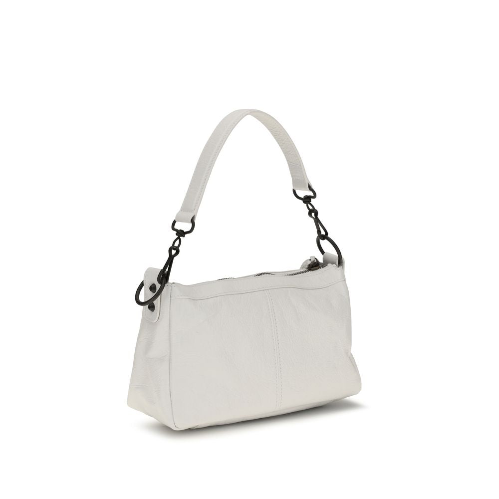 Balenciaga White  Le City Moto Mini Shoulder Bag