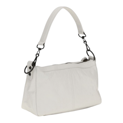 Balenciaga Le City Moto Mini Shoulder Bag White