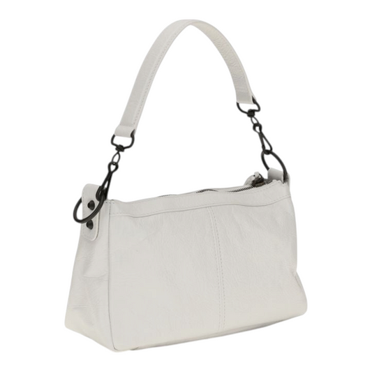 Balenciaga Le City Moto Mini Shoulder Bag White