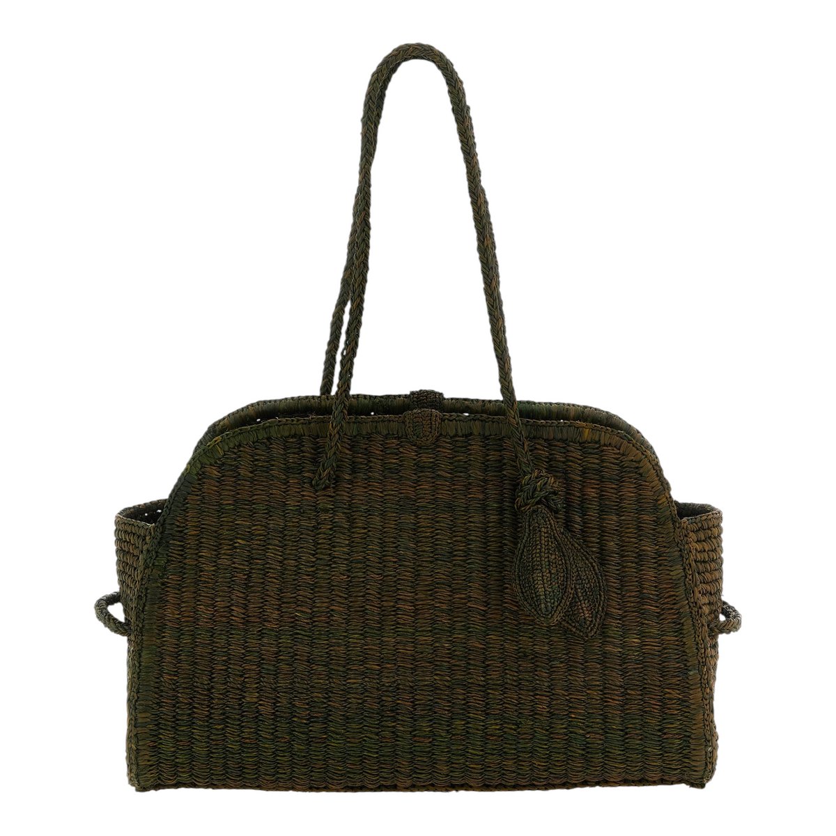 Jacquemus Le Turismo Raphia Tote Bag Green