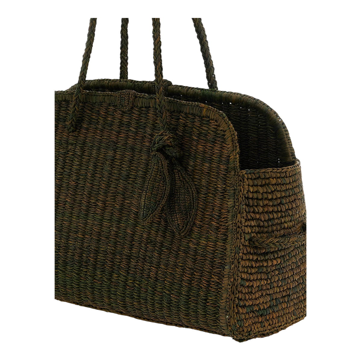 Jacquemus Le Turismo Raphia Tote Bag Green