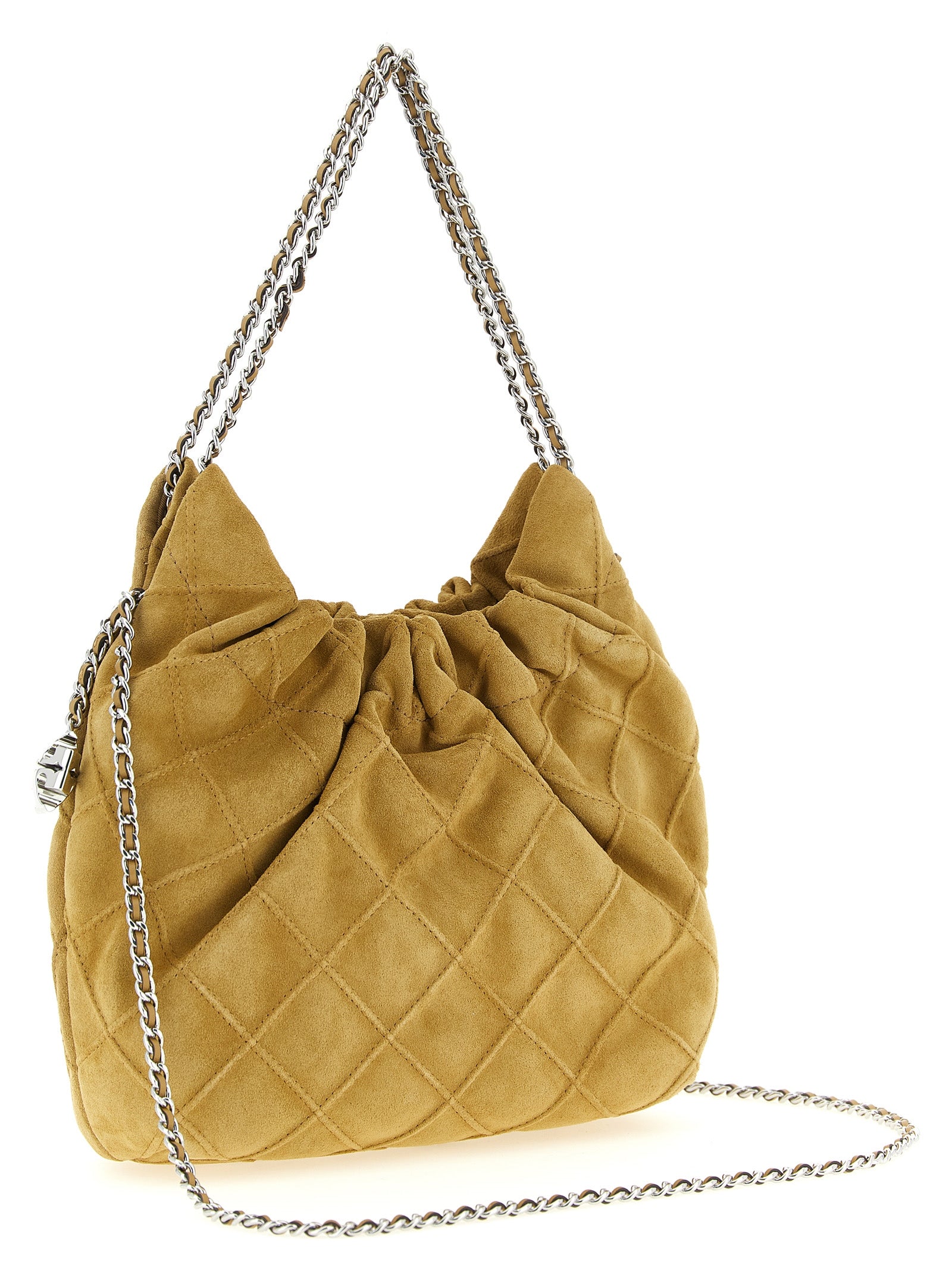 Tory Burch Beige  Mini Fleming Shoulder Bag