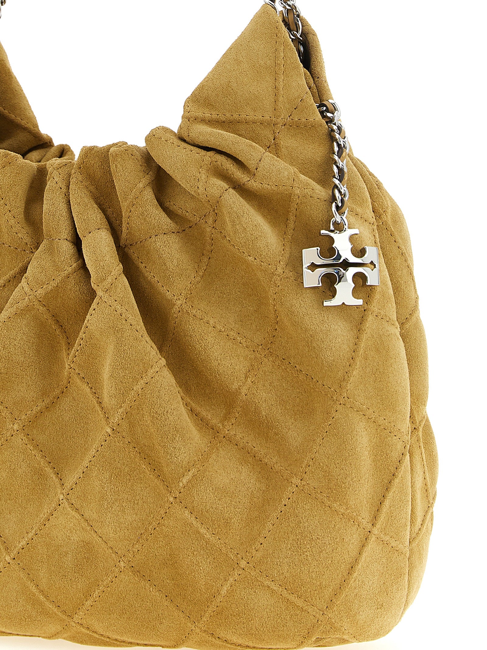 Tory Burch Beige  Mini Fleming Shoulder Bag