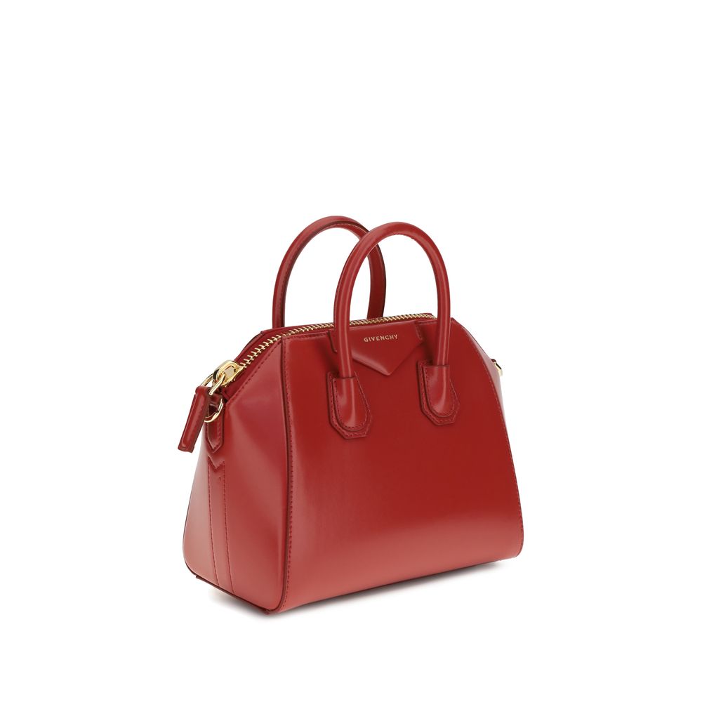 Givenchy Red Mini Antigona Handbag