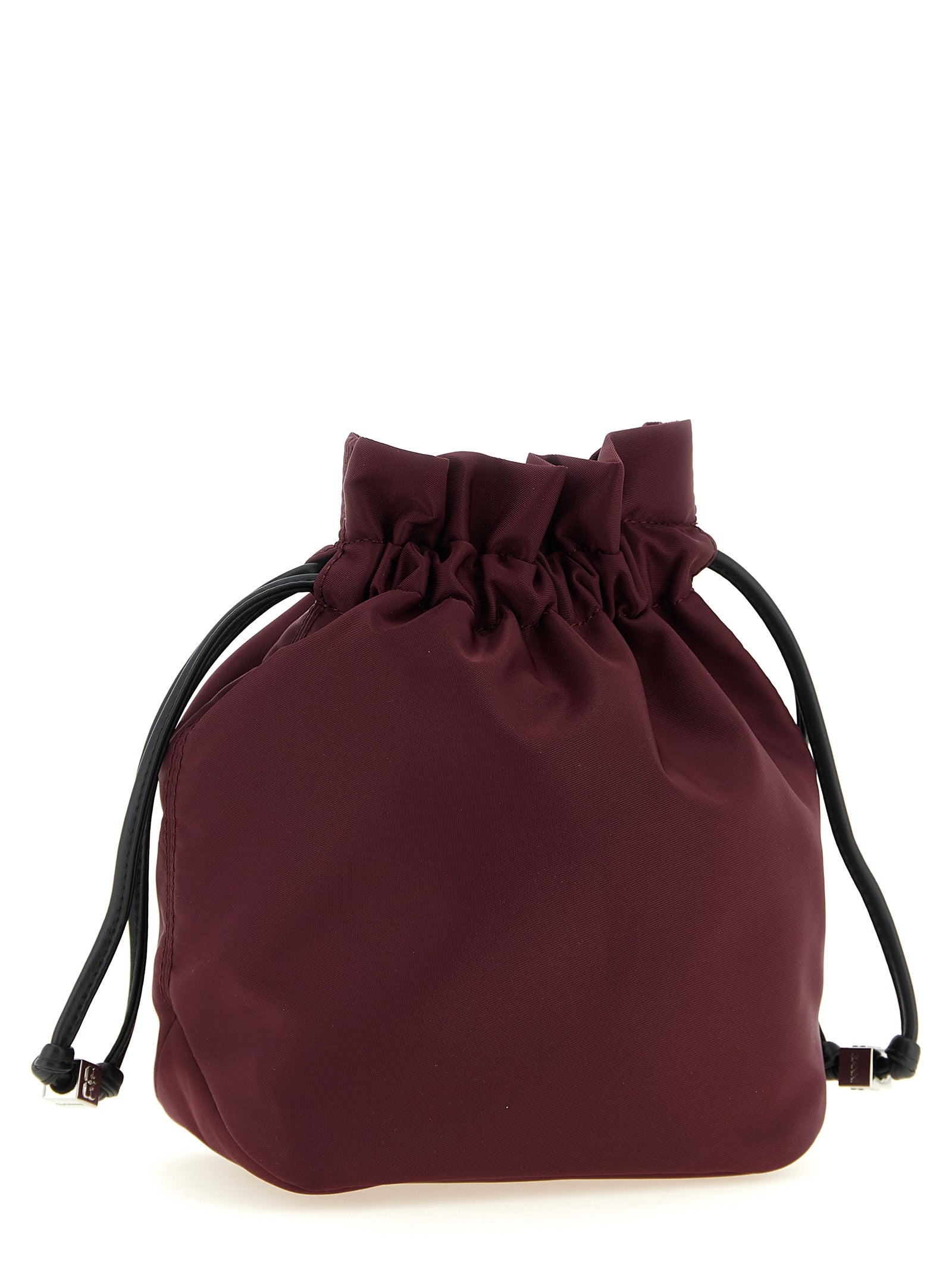 Ganni Bordeaux  Clutch Bag