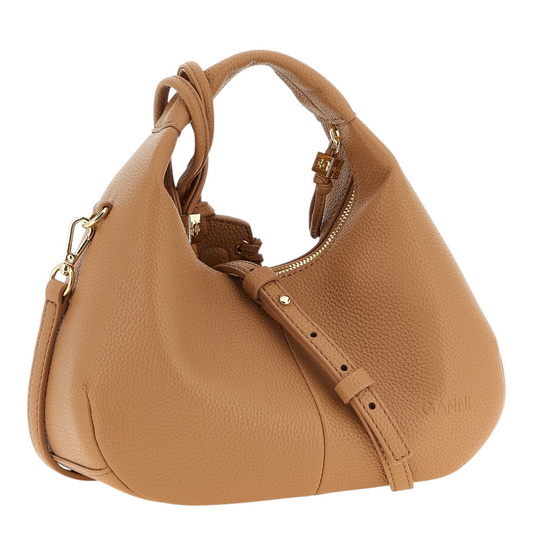Ganni Mini Hobo Handbag Beige