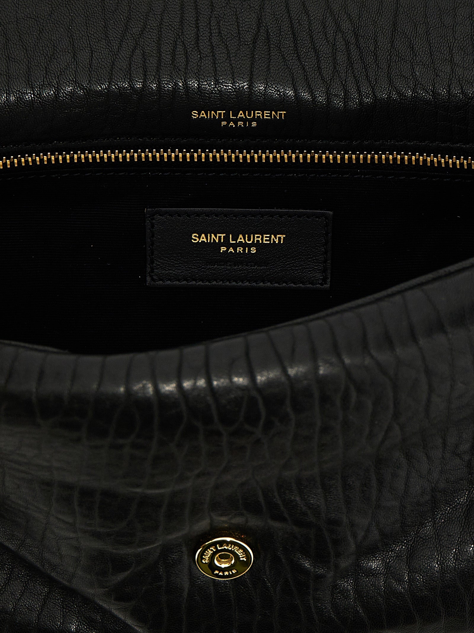 Saint Laurent Black Calypso Shoulder Bag