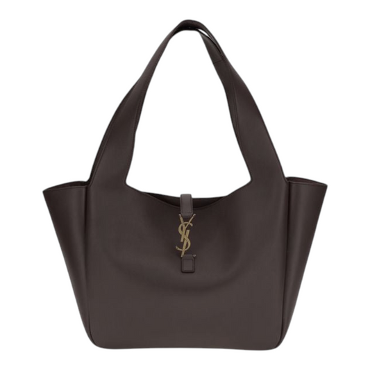 Saint Laurent Le 5 à 7 Shoulder Bag Brown Leather