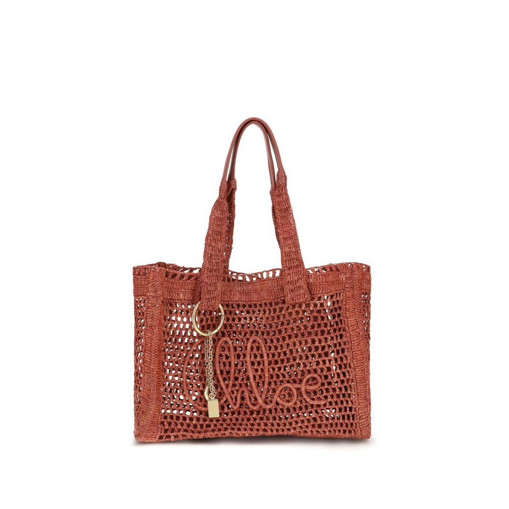 Chloé East-West Summer Banana raffia Tote Bag