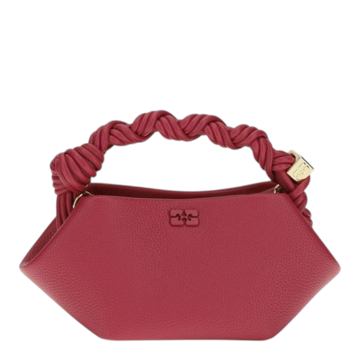 Ganni Mini Bou Handbag Red Polyester TPU Leather