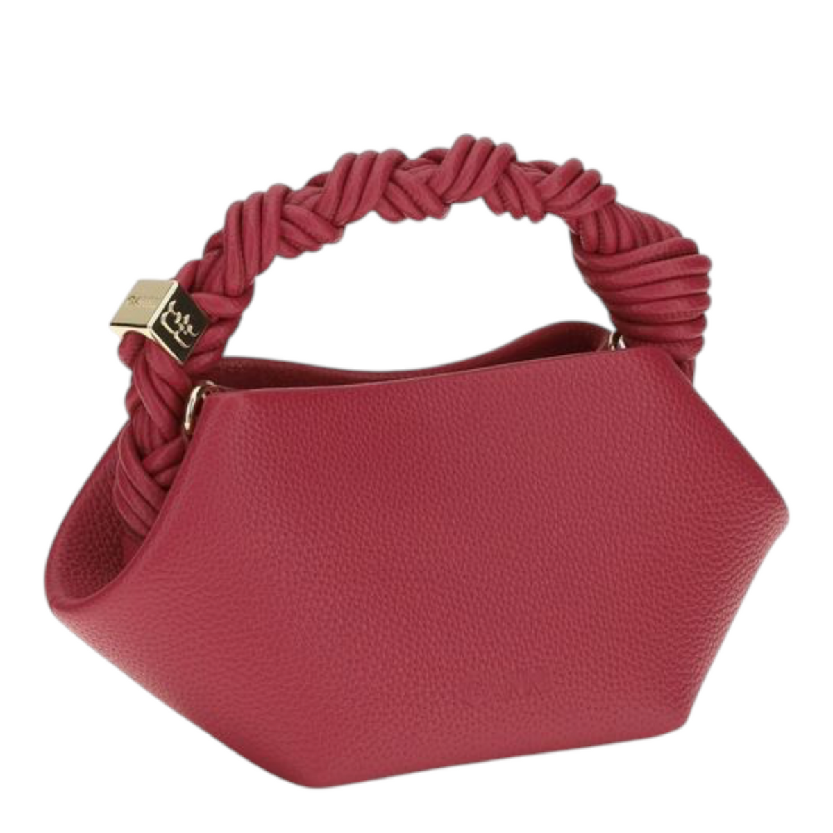 Ganni Mini Bou Handbag Red Polyester TPU Leather