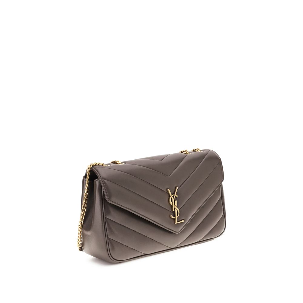 Saint Laurent Gray LouLou Shoulder Bag