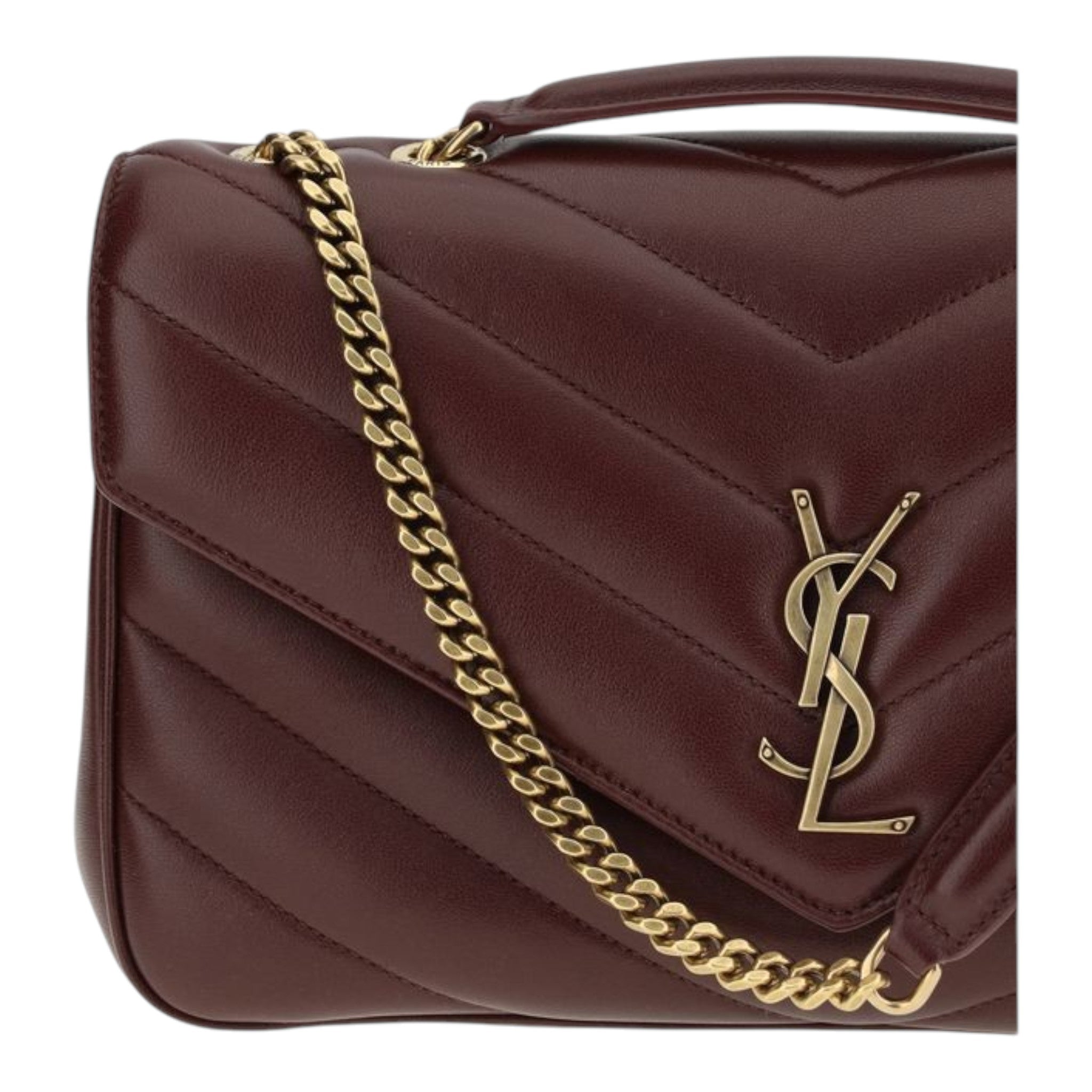 Saint Laurent Bordeaux LouLou Shoulder Bag