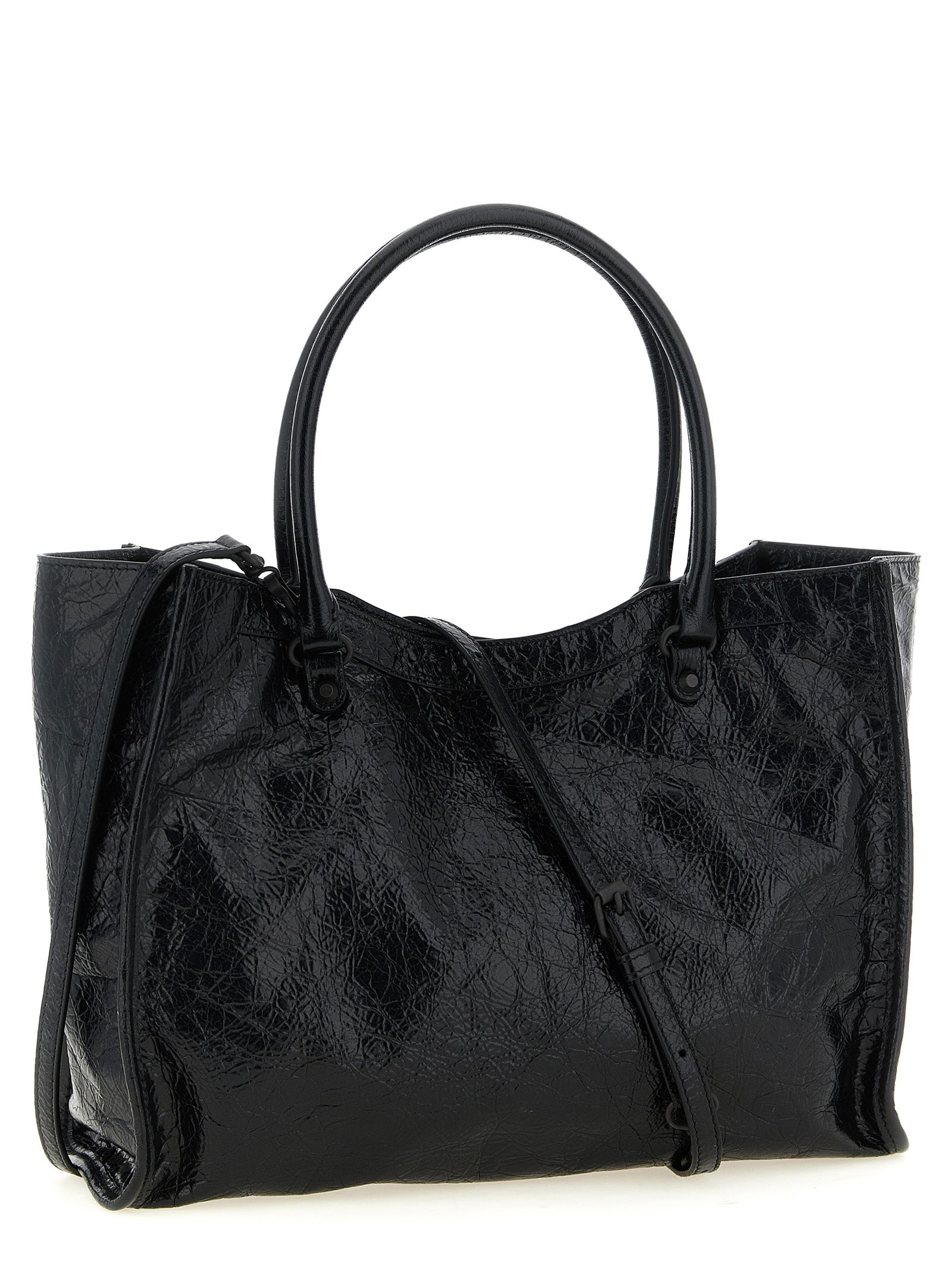 Balenciaga Black Le City  Tote Bag