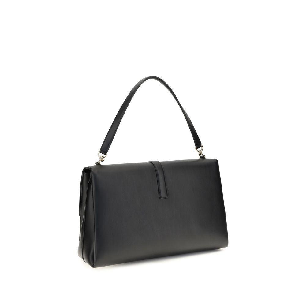 Ferragamo Black  Large Mia Shoulder Bag