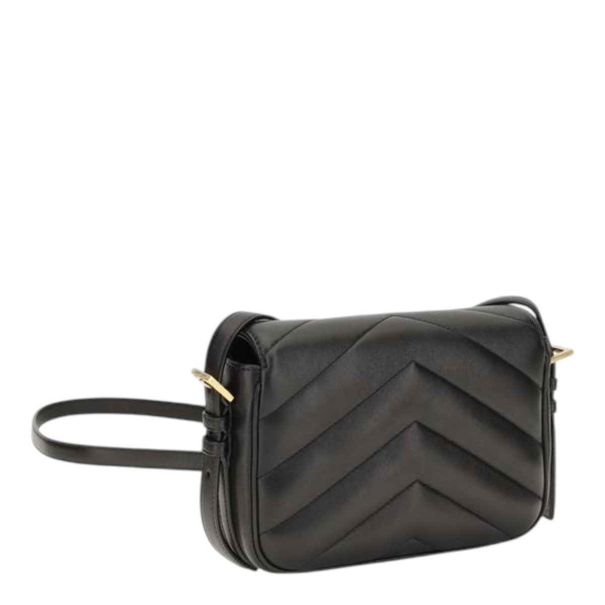 Saint Laurent Loulou Cassandre Toy Bolso de Hombro Negro Piel