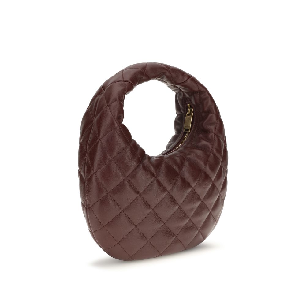 Saint Laurent Brown Icare Matelassé Tote Bag