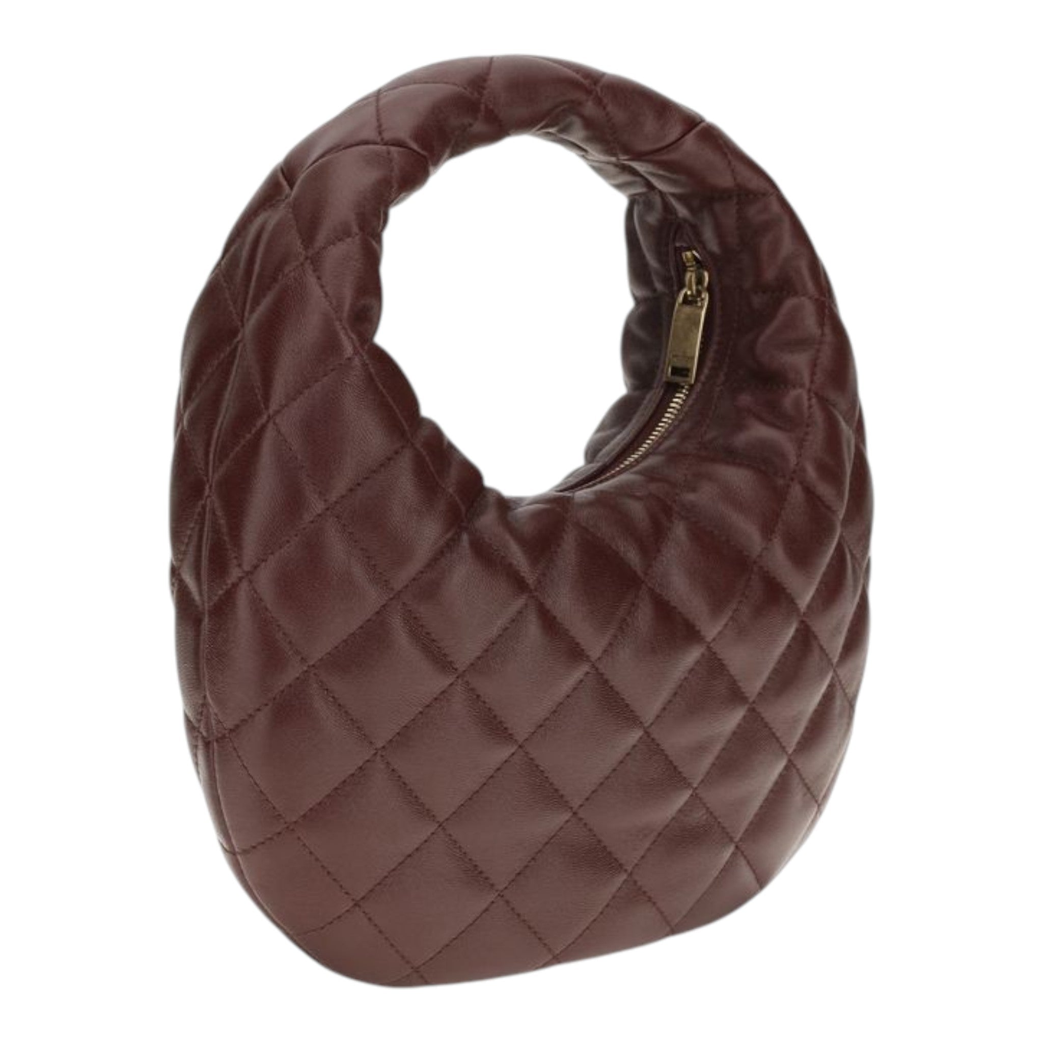 Saint Laurent Brown Icare Matelassé Tote Bag