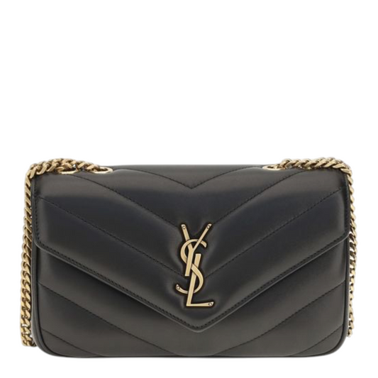 Saint Laurent LouLou Shoulder Bag Black Leather