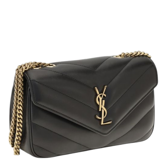 Saint Laurent LouLou Shoulder Bag Black Leather