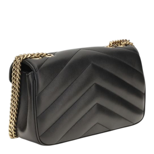 Saint Laurent LouLou Shoulder Bag Black Leather