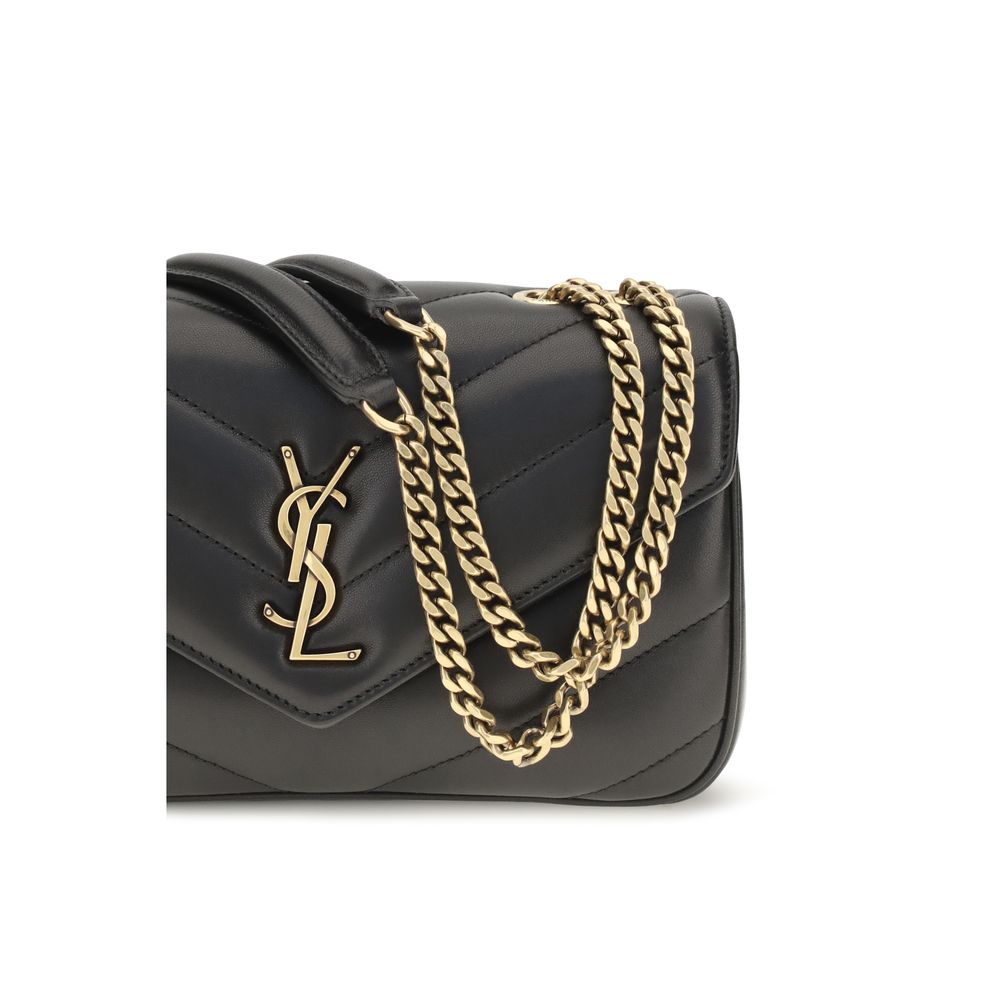 Saint Laurent Black  LouLou Shoulder Bag