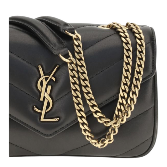 Saint Laurent LouLou Shoulder Bag Black Leather