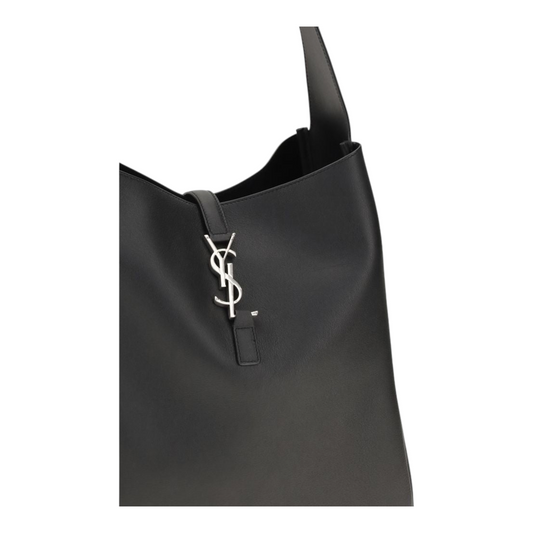 Saint Laurent Le 5 à 7 Large Black Leather