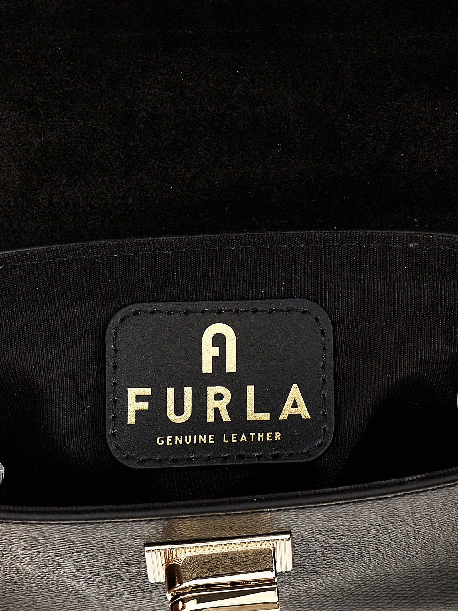 Furla Black  1927 Mini Crossbody Bag