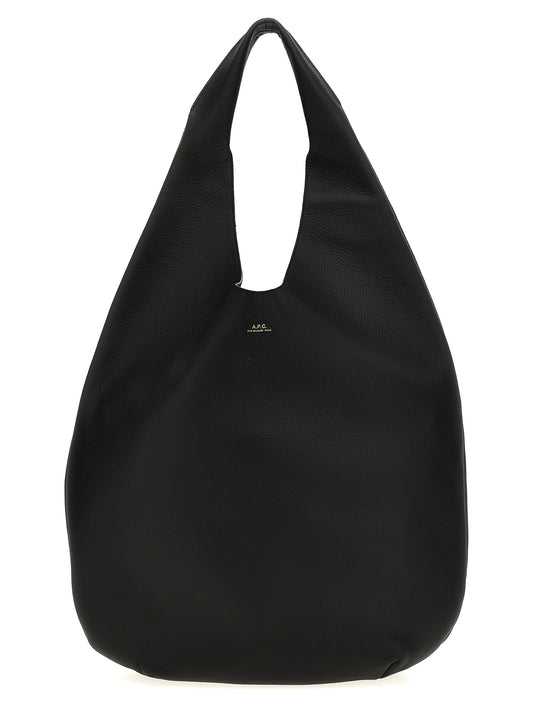 A.P.C. Le Neige Shoulder Bag Black Leather
