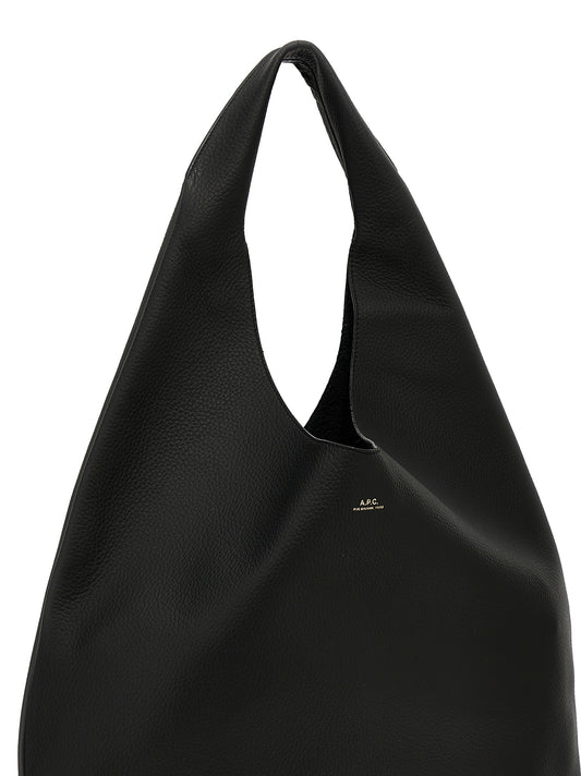 A.P.C. Le Neige Shoulder Bag Black Leather