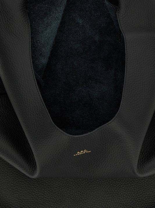A.P.C. Le Neige Shoulder Bag Black Leather