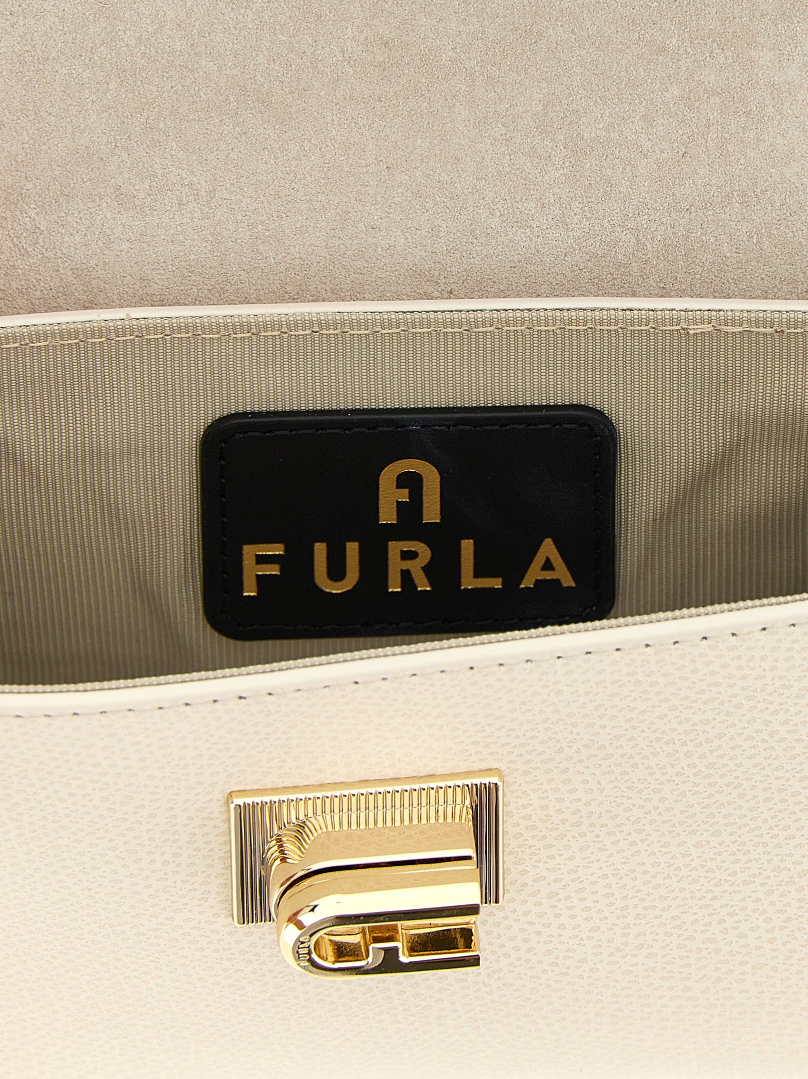 Furla White 1927 Mini Crossbody Bag