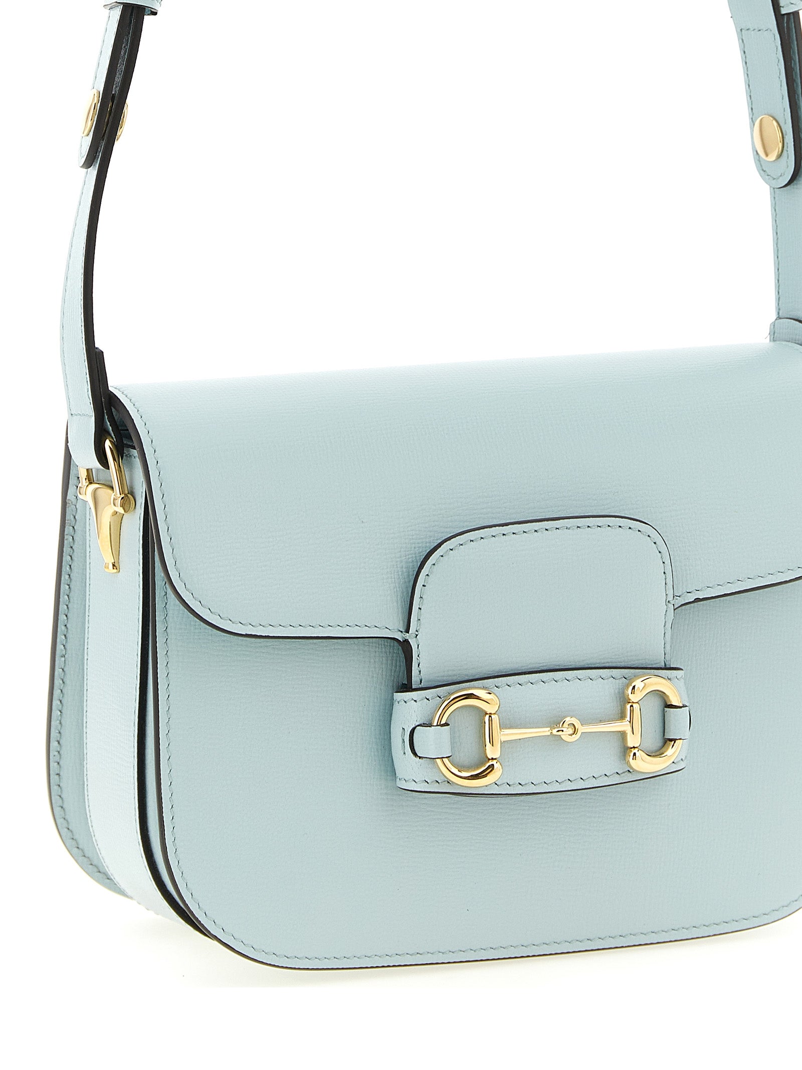 Gucci Blue Horsebit 1955 Shoulder Bag