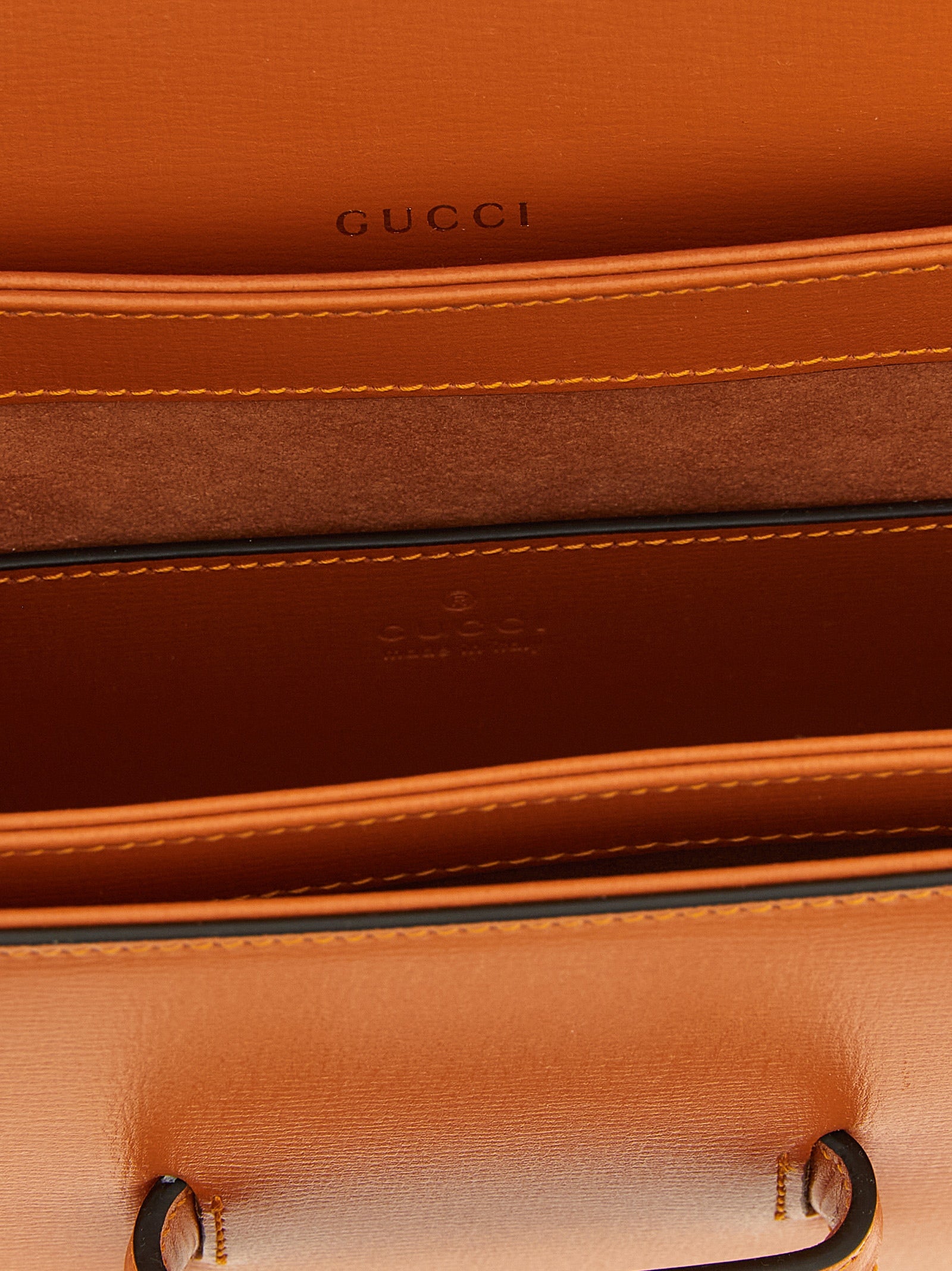Gucci Orange Horsebit 1955 Shoulder Bag