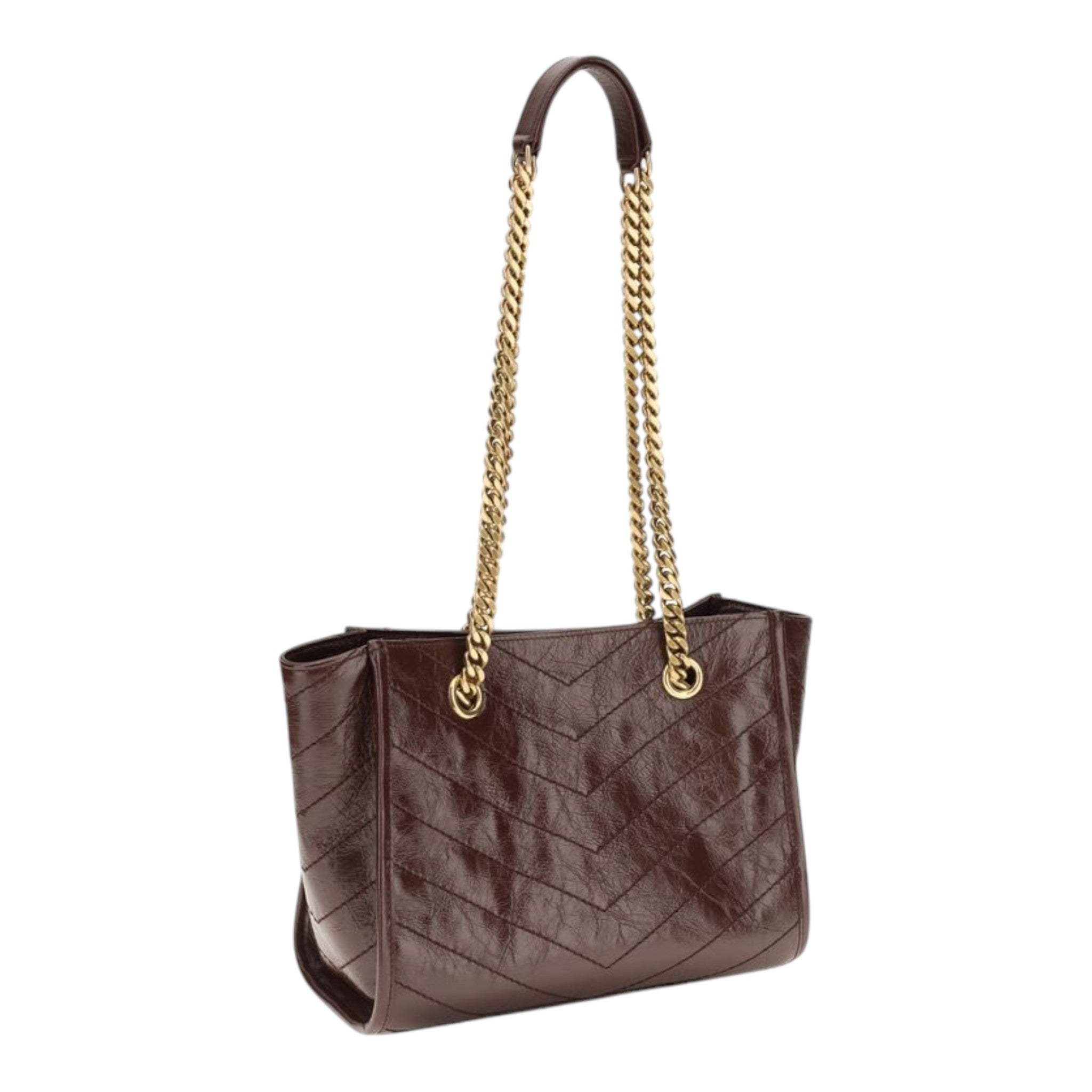 Saint Laurent Brown Small Niki Tote Bag
