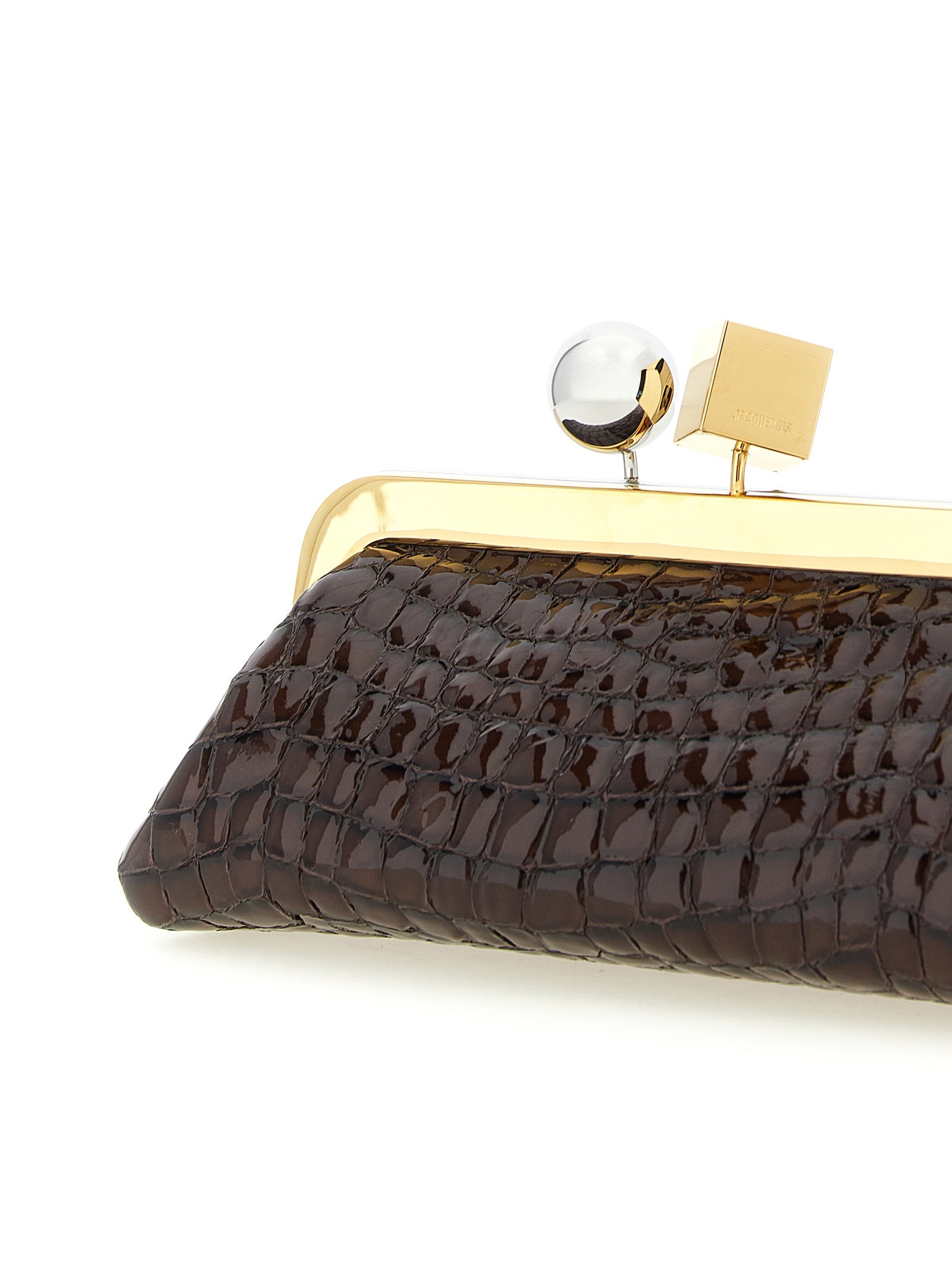 Jacquemus Brown La Pochette Salon Clutch Bag